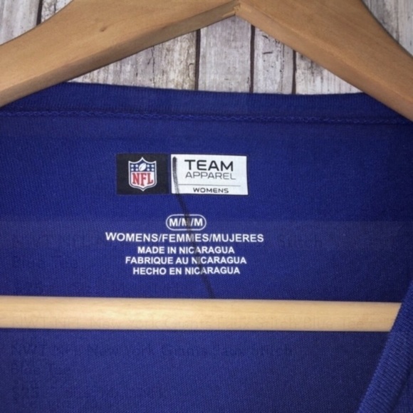 NWT NFL New York Giants Faux Stitch Blue Tee - Picture 4 of 4